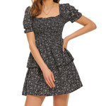 Lantern Sleeve Swing Mini Dress - Zeagoo (Us Only)