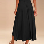 High Waisted Flowy Elastic Skirts , Lightweight Long Skirts - Zeagoo (Us Only)