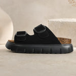 Serena | Double-Buckle Platform Slides