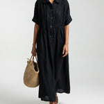 Adèle | Robe chemise fluide estivale