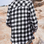 Long/Roll Up Sleeve Cotton Plaid Shirts - Zeagoo (Us Only)