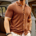 Carlo Marino Button-Down Knit Polo