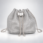 Celestine Crystal Drawstring Bag