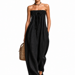 Ninetta | Jumpsuit Estiva Senza Spalline con Fiocco