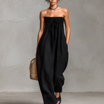 Ninetta | Jumpsuit Estiva Senza Spalline con Fiocco
