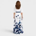 Adèle | Robe longue fluide col halter chic