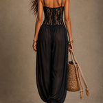 Laia | Jumpsuit in Pizzo con Scollo Halter