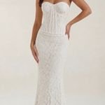 Long Lace Dress with Isabella Corset