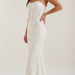 Long Lace Dress with Isabella Corset