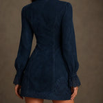 Celeste | Lace Detail Zip Mini Dress