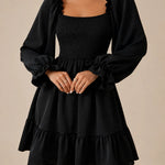 Rosalie | Smocked Long Sleeve Mini Dress