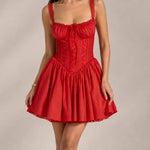 Elara | Off-Shoulder Corset Mini Dress