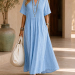 Willow | Pintuck Cotton Maxi Dress