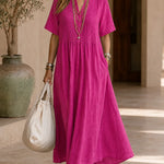 Willow | Pintuck Cotton Maxi Dress