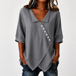 Audrey Cotton and Linen Blouse