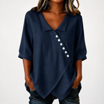 Audrey Cotton and Linen Blouse