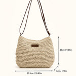 Elena | Woven Hobo Shoulder Bag