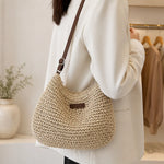 Elena | Woven Hobo Shoulder Bag