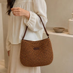 Elena | Woven Hobo Shoulder Bag