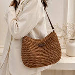 Elena | Woven Hobo Shoulder Bag