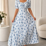 Clara | Floral Smocked Midi Dress