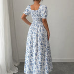 Clara | Floral Smocked Midi Dress