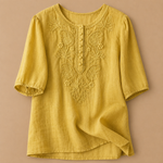 Martha | Verena Cotton and Linen Blouse