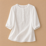 Martha | Verena Cotton and Linen Blouse