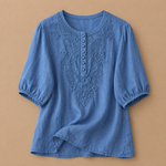 Martha | Verena Cotton and Linen Blouse