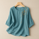 Adeline Cotton and Linen Blouse