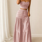 Aria | Smocked Maxi Skirt Set
