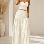 Aria | Smocked Maxi Skirt Set