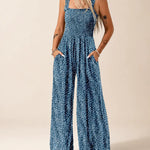 Camille | Smocked Wide-Leg Jumpsuit