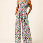 Camille | Smocked Wide-Leg Jumpsuit