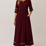 Aubrey™ – Flattering Tummy-Smoothing Midi Dress