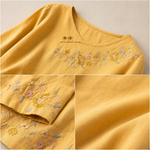 Amoura Cotton and Linen Blouse