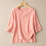 Amoura Cotton and Linen Blouse