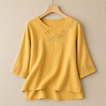 Amoura Cotton and Linen Blouse