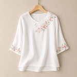Amoura Cotton and Linen Blouse