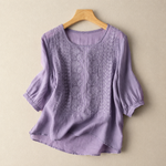 Aveline Embroidered Cotton Blouse