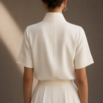 Amelie High Neck Blouse