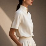Amelie High Neck Blouse