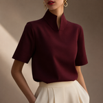 Amelie High Neck Blouse