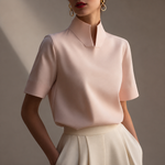 Amelie High Neck Blouse
