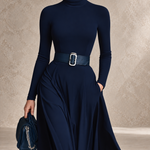 CORTLISS | HIGH-NECK MAXI DRESS