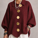 Elara | Oversized Button Knit Cardigan