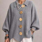 Elara | Oversized Button Knit Cardigan