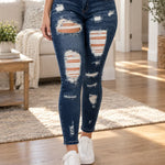 Women's Distressed Stretch Skinny Jeans
