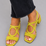 POPPY | Square Toe Cut-Out Sandals