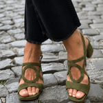 POPPY | Square Toe Cut-Out Sandals